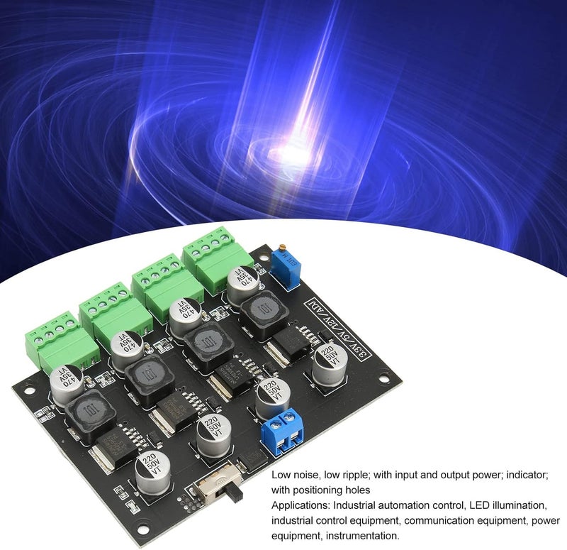 Naroote Multi Channel Power Supply Module 3.3V 5V 12V ADJ Voltage Output Power Module 4 LM 2596 Instrument PCB Board - Image 4